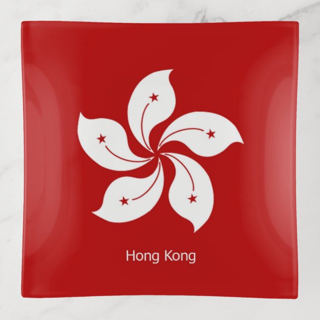 Flag of Hong Kong Trinket Tray (Front)