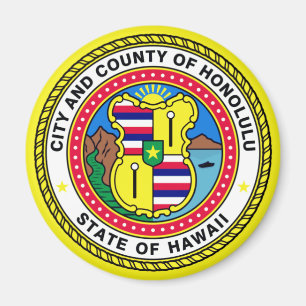 Flag of Honolulu, Hawai’i Magnet