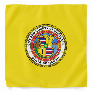 Flag of Honolulu (Hawaii) Bandana