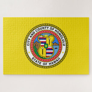 Flag of Honolulu (Hawaii) Jigsaw Puzzle