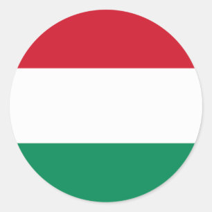 Flag of Hungary Classic Round Sticker
