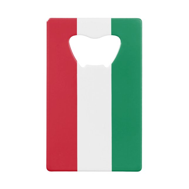 Flag of Hungary Credit Card Bottle Opener (Front)