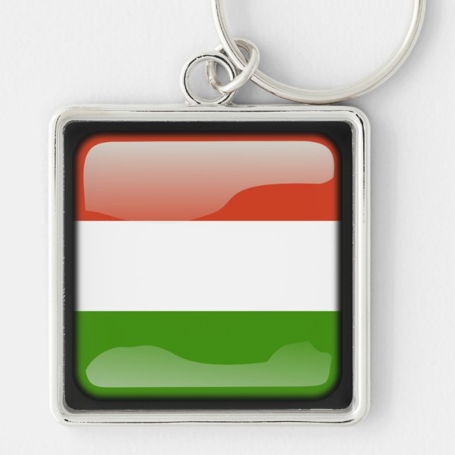 Flag of Hungary Keychain (Front)