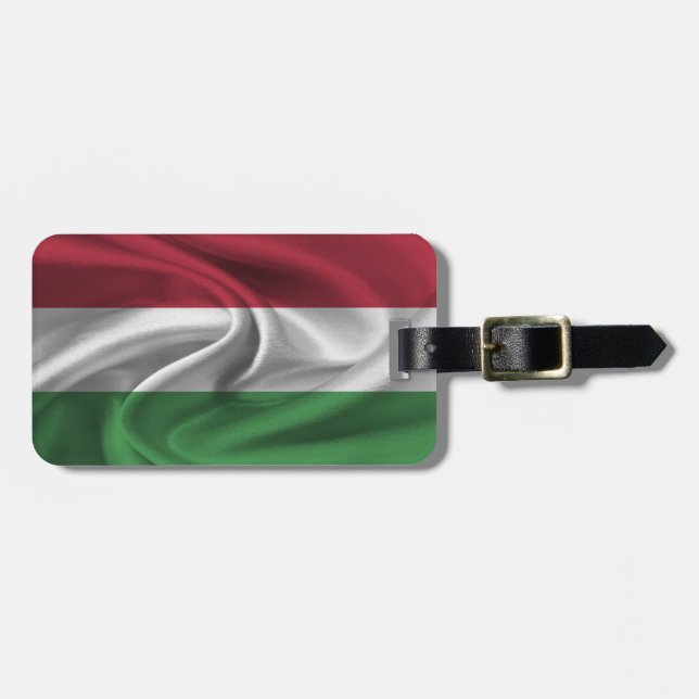 Flag Of Hungary Luggage Tag (Front Horizontal)
