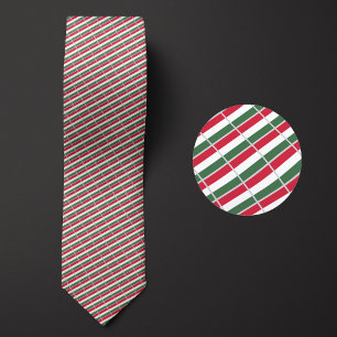 Flag of Hungary Pattern Neck Tie