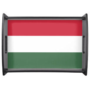 Flag of Hungary tricolor Serving Tray