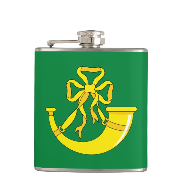 Flag of Huntingdonshire Hip Flask (Front)
