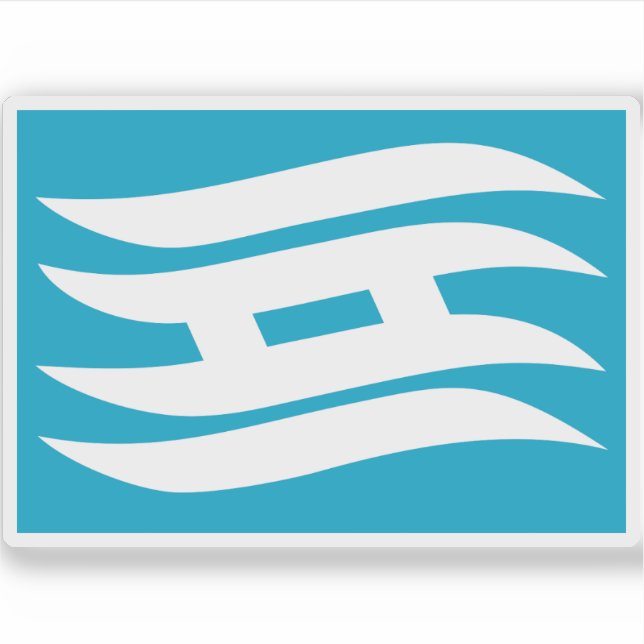 Flag of Hyogo (Hyōgo) Prefecture, Japan Sticker (Front)