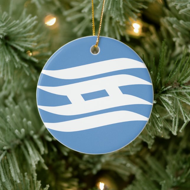Flag of Hyogo Prefecture, Japan Ceramic Ornament (Tree)