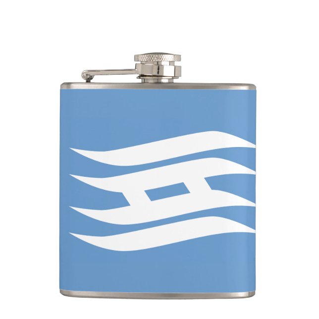 Flag of Hyogo Prefecture, Japan Flask (Front)