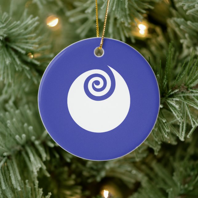 Flag of Ibaraki Prefecture, Japan Ceramic Ornament (Tree)