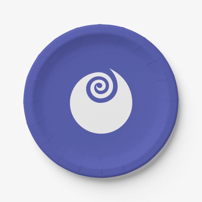 Flag of Ibaraki Prefecture, Japan  Paper Plates (Front)
