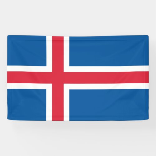 Flag of Iceland Banner