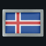 Flag of Iceland Belt Buckle<br><div class="desc">Flag of Iceland Belt Buckle</div>