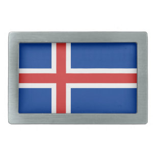 Flag of Iceland Belt Buckle