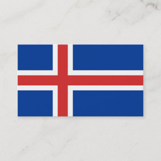 Flag of Iceland Business Cards