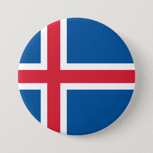 Flag of Iceland Button