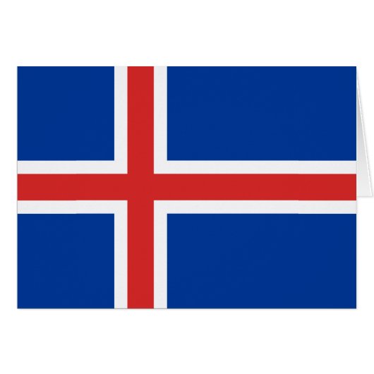 Flag of Iceland Cards (Front Horizontal)