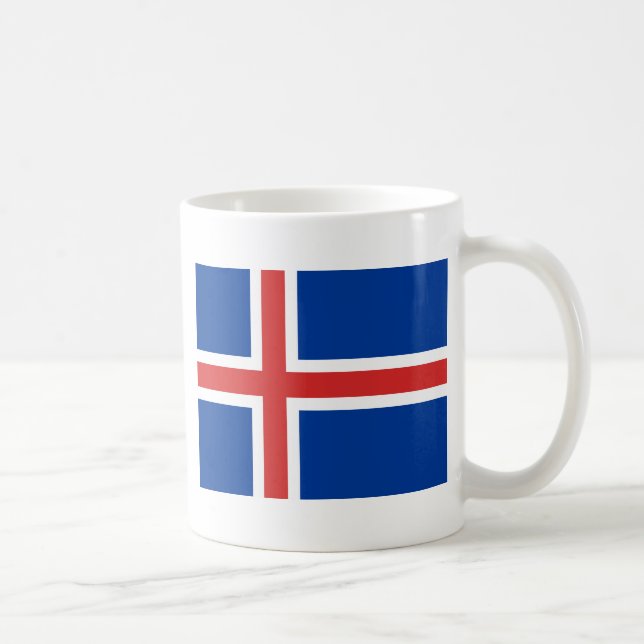 Flag of Iceland Coffee Mug (Right)