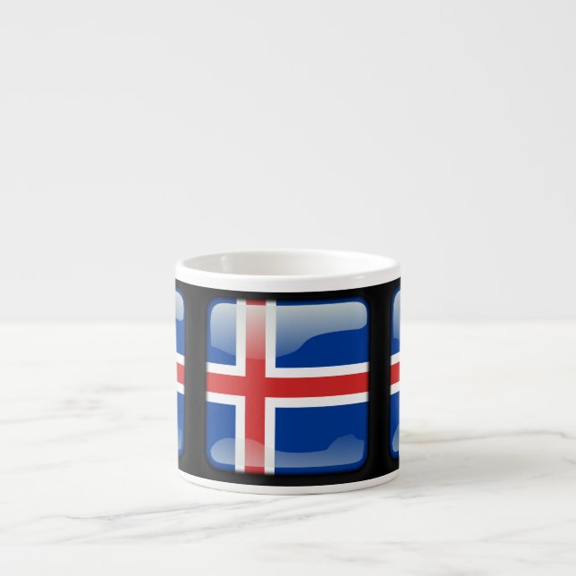 Flag of Iceland Espresso Cup (Front)