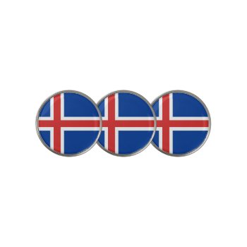 Flag Of Iceland Golf Ball Marker by kfleming1986 at Zazzle