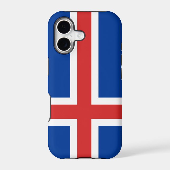 Flag of Iceland Iphone Case (Back)