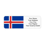 Flag of Iceland Label