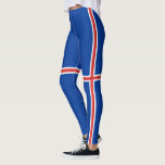 Flag of Iceland Leggings<br><div class="desc">Womens Iceland All Over Print Leggings</div>