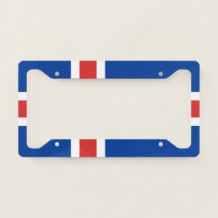 Flag of Iceland License Plate Frame
