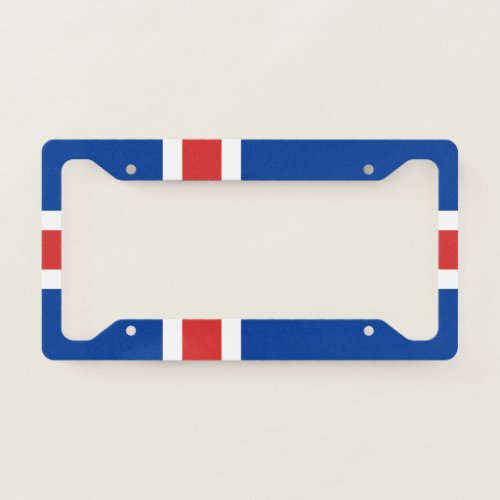 Flag of Iceland License Plate Frame