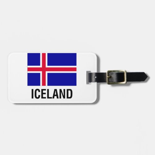 FLAG of ICELAND Luggage Tag