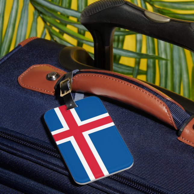 Flag of Iceland Luggage Tag (Front Insitu 1)
