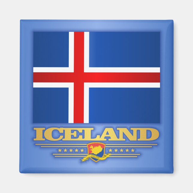 Flag of Iceland Magnet (Front)