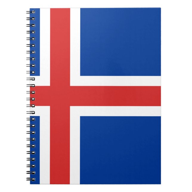 Flag of Iceland Notebook (Front)