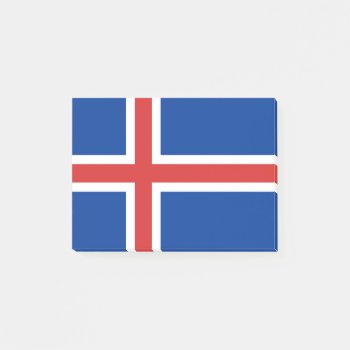 Flag Of Iceland Post-it® Notes by kfleming1986 at Zazzle