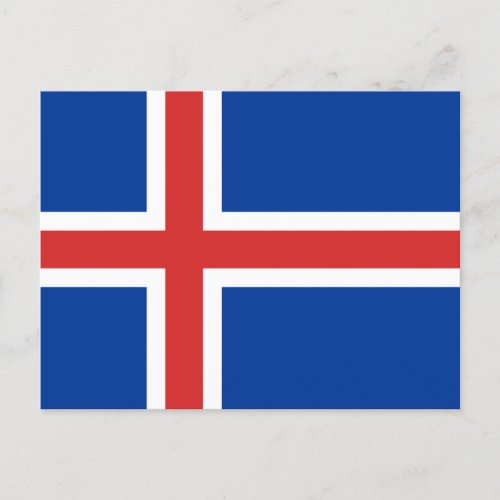 Flag of Iceland Postcard