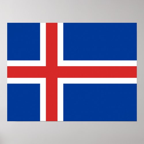 Flag of Iceland Poster