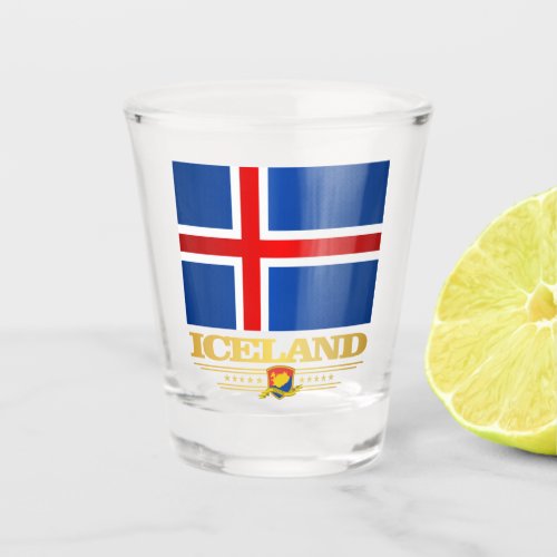 Flag of Iceland Shot Glass