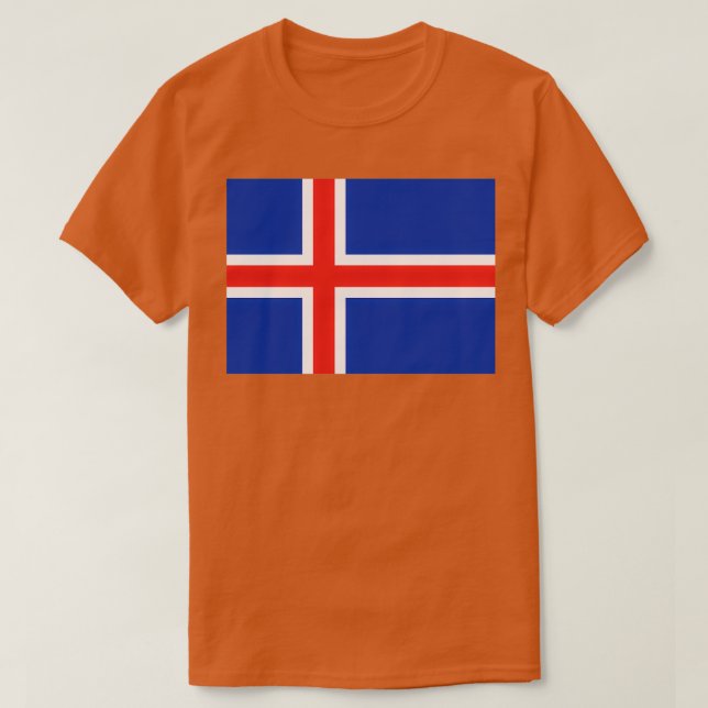 Flag of Iceland T-Shirt (Design Front)