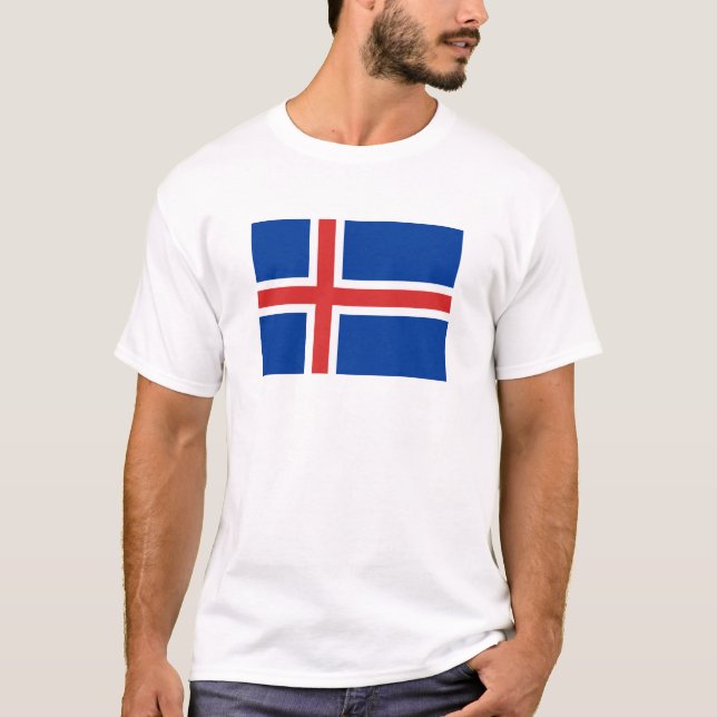 Flag of Iceland  T-Shirt (Front)