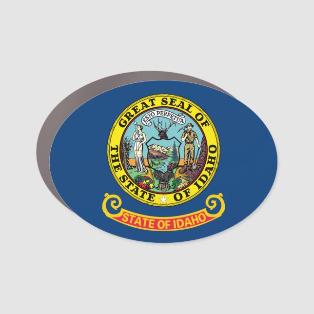 Flag of Idaho Car Magnet (Front)