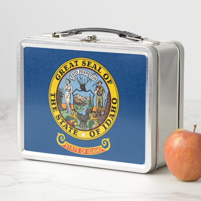 Flag of Idaho Metal Lunch Box (In Situ)