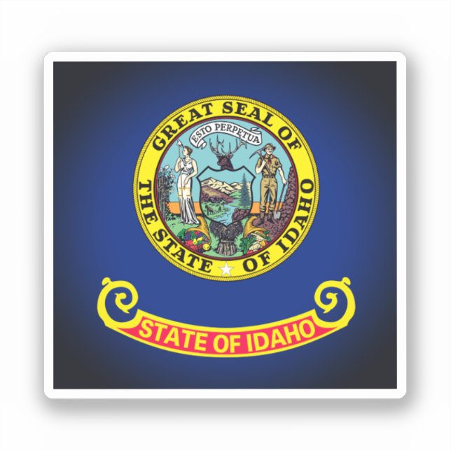 Flag of Idaho Sticker (Front)