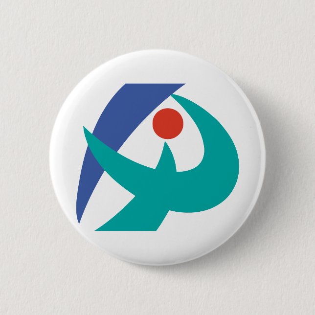 Flag of Iga, Mie, Japan Button (Front)