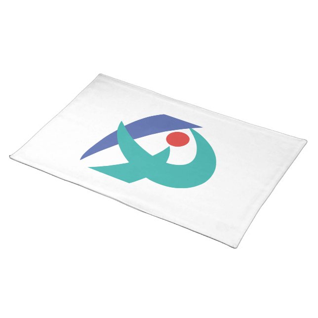 Flag of Iga, Mie, Japan Cloth Placemat (On Table)