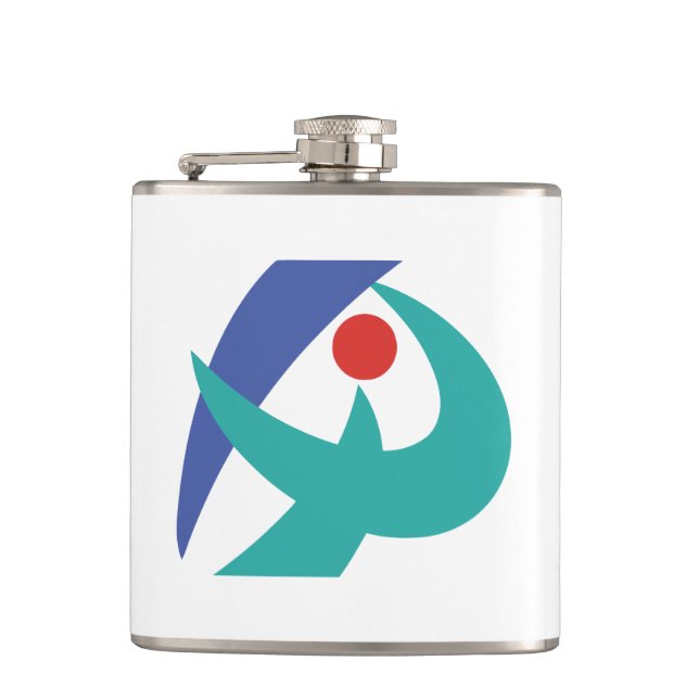 Flag of Iga, Mie, Japan Flask (Front)