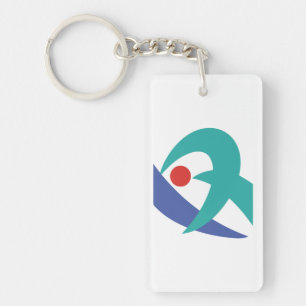Flag of Iga, Mie, Japan Keychain