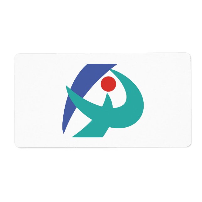 Flag of Iga, Mie, Japan Label (Front)