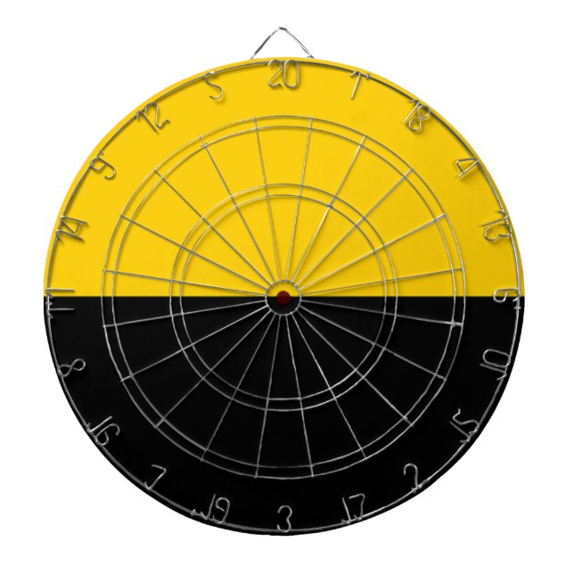 Flag of IJsselstein Dartboard With Darts (Front)