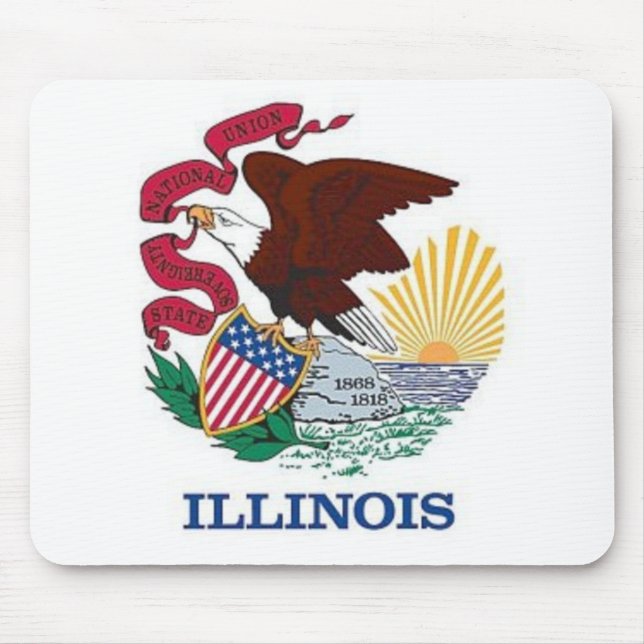 Flag of Illinois Mouse Pad (Front)